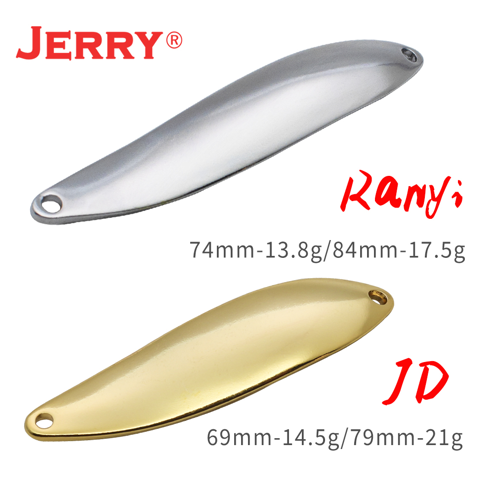 Fishing Lure Spinnerbait - ジェリーJD14.5g21g未塗装サーモンパイクフィッシングスプーンブラスキャスティングフィッシングルアースティールヘッドザンダー用人工餌
