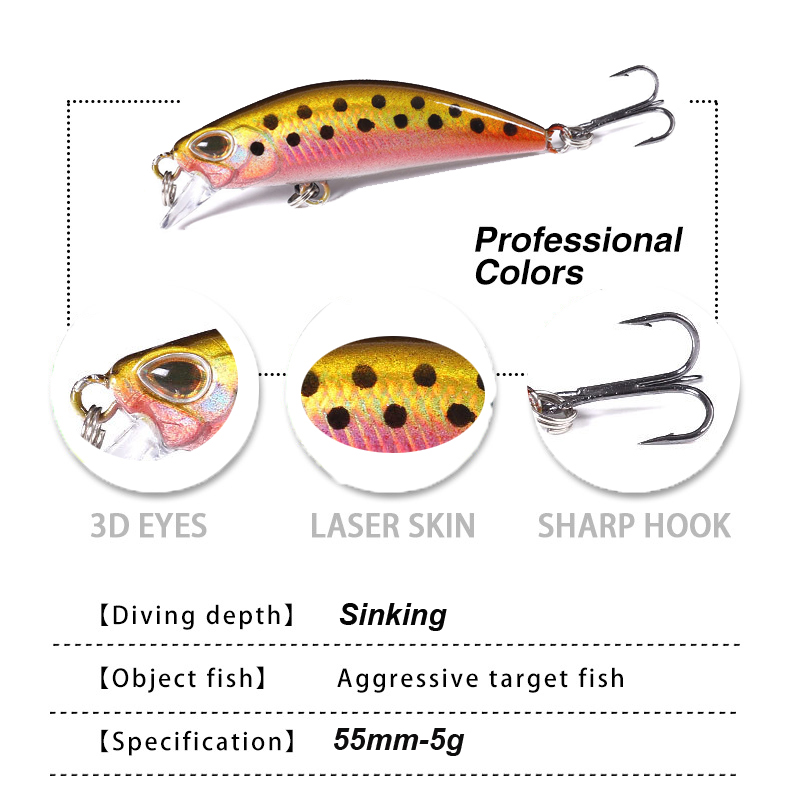 West低音-マイクロミノールアー,シンキングフィッシュベイ - Fishing Lure Jerkbait のレビューと価格