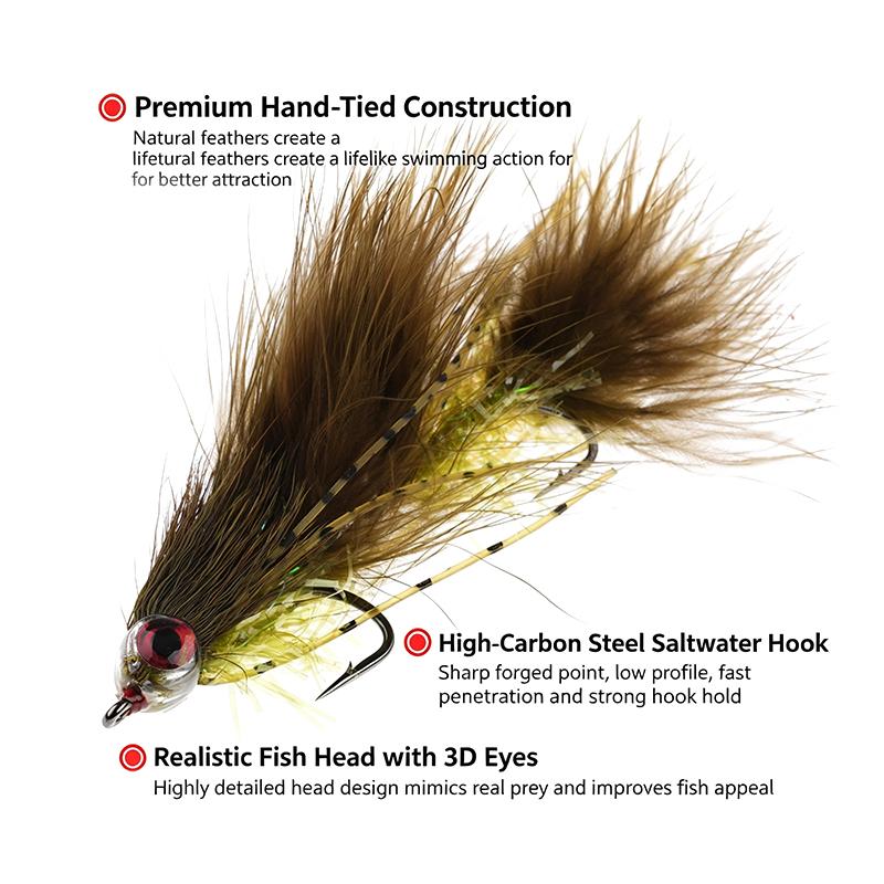 淡水・海水用大型魚釣り用具 1個入り 鹿毛スパインストリーマ - Fishing Lure Spinnerbait のレビューと価格