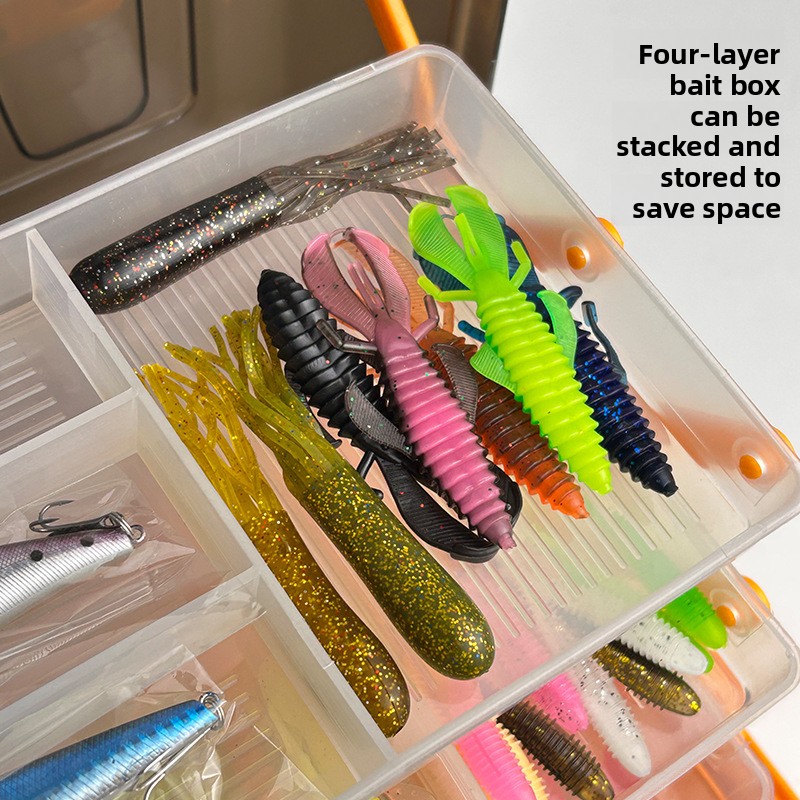 大型4層アウトドアフィッシングソフトベイトリードヘッドフック - Fishing Lure Accessories のレビューと価格