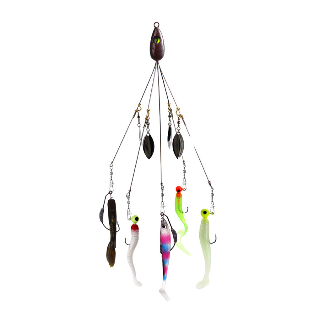 5個入り アラバマアンブレラリグフィッシングルアーキット、ウ - Fishing Lure Blade Bait のレビューと価格