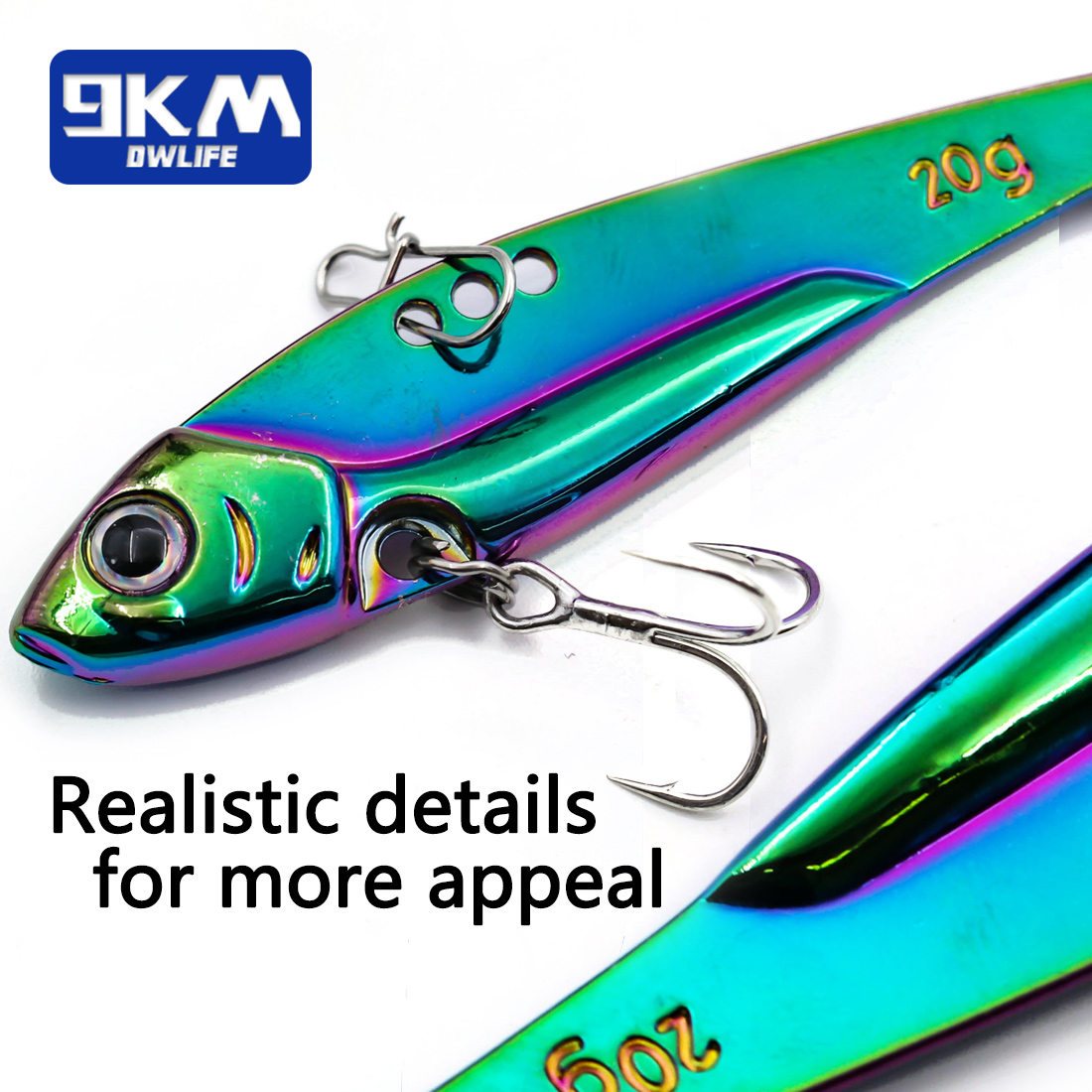9KM 1個入り メタルブレードフィッシングルアー ハードV - Fishing Lure Blade Bait のレビューと価格