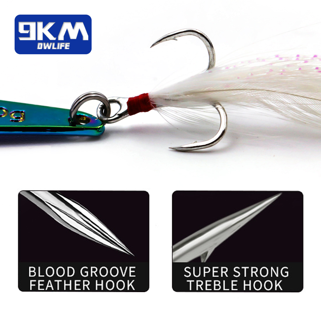 9KM 1個入り メタルブレードフィッシングルアー ハードV - Fishing Lure Blade Bait のレビューと価格