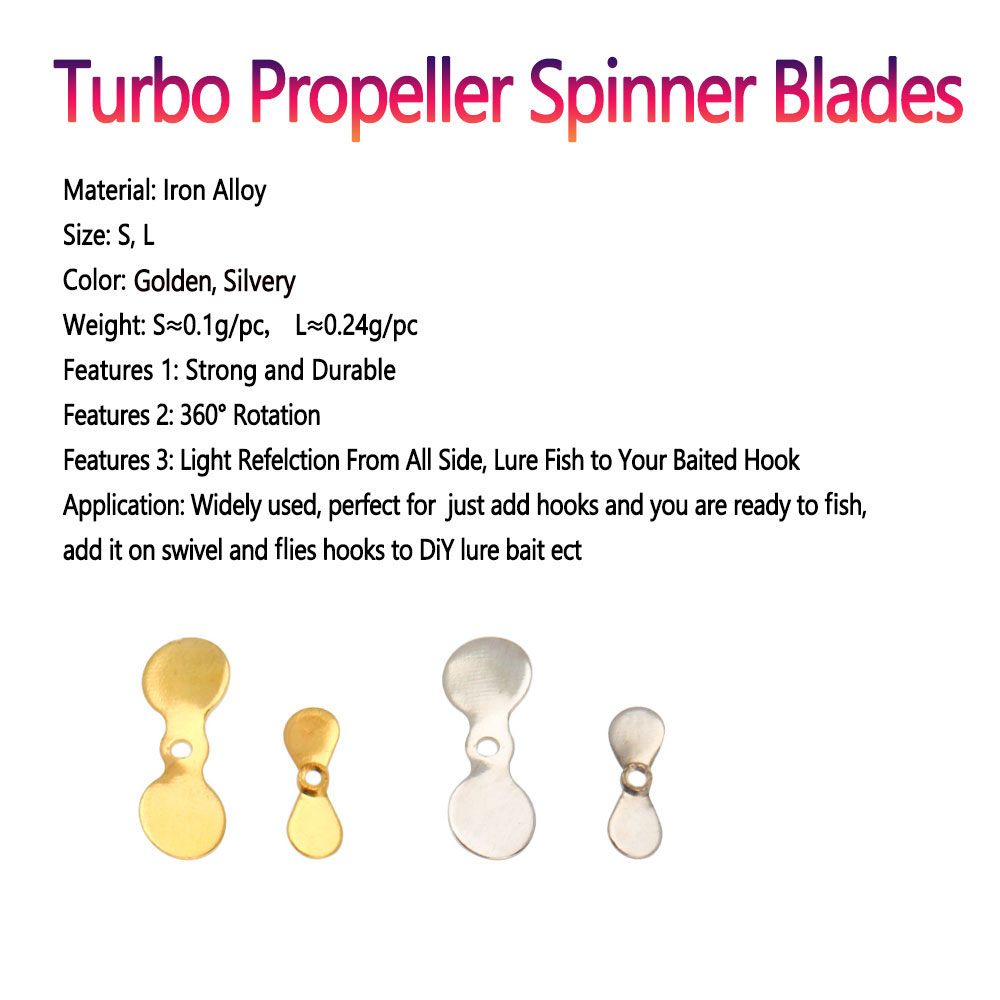 Bimoo 20 個 S L ターボプロペラスピナーブレード - Fishing Lure Blade Bait のレビューと価格