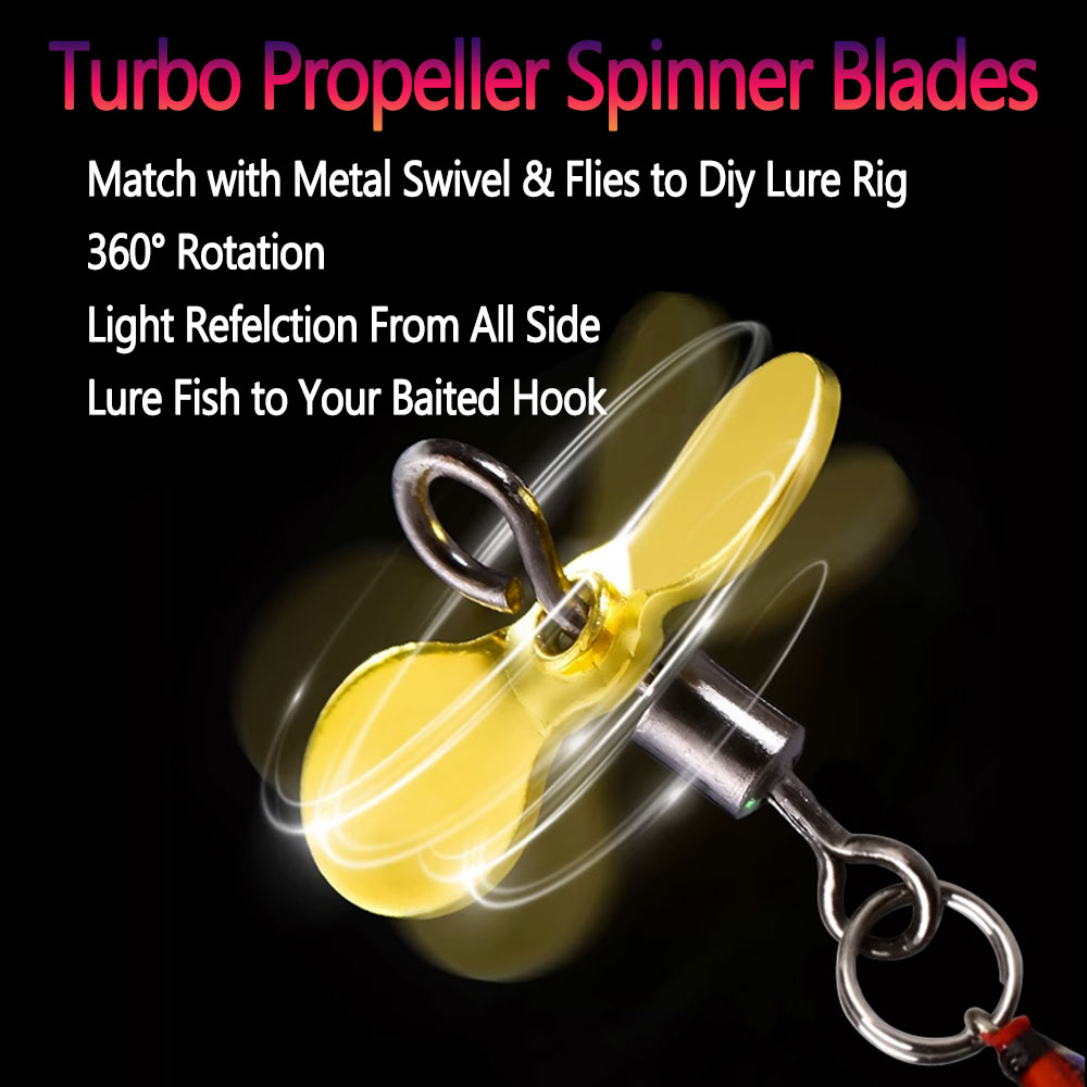 Bimoo 20 個 S L ターボプロペラスピナーブレード - Fishing Lure Blade Bait のレビューと価格
