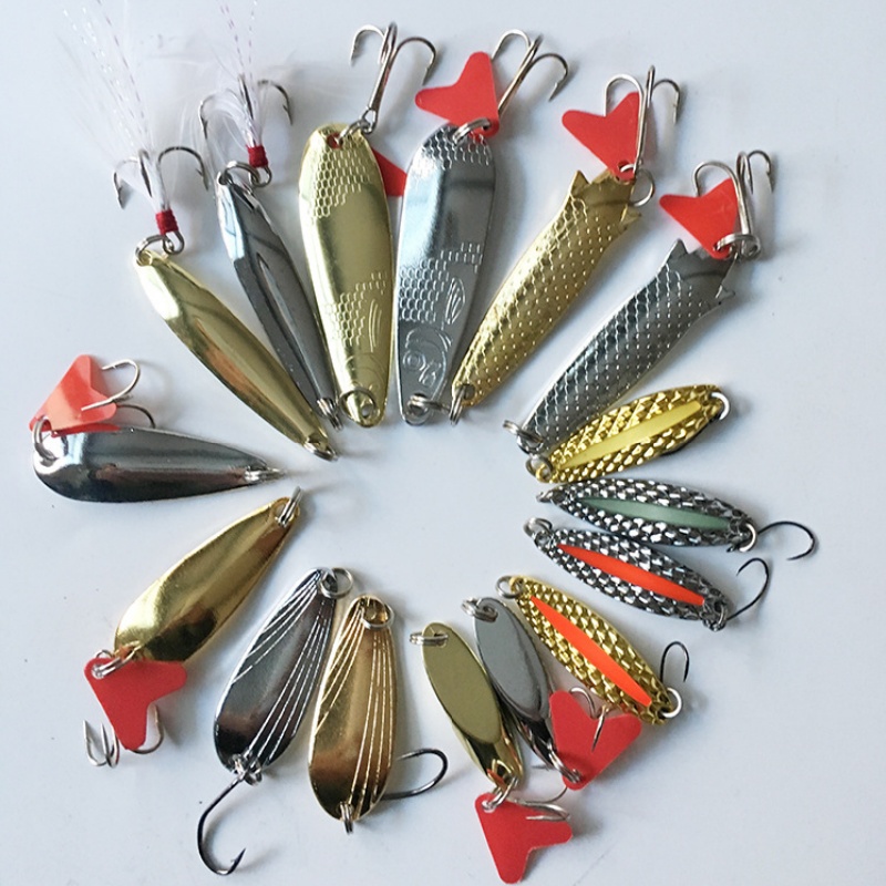 釣り用ルアーキット 16個セット トローリングジギングルアー - Fishing Lure Spinnerbait のレビューと価格