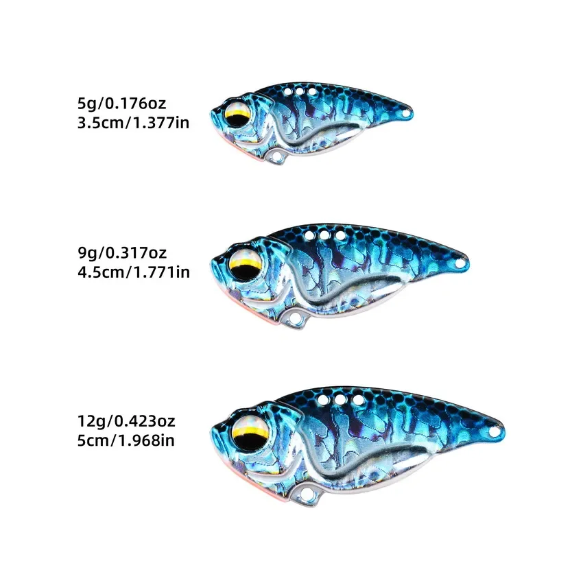 VIB スプーン釣りルアー 5 グラム 9 グラム 12 グ - Fishing Lure Spinnerbait のレビューと価格